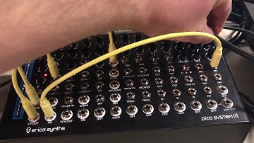 Erica Synths Pico System III Basic Sequencer Tutorial (w/ external clock)