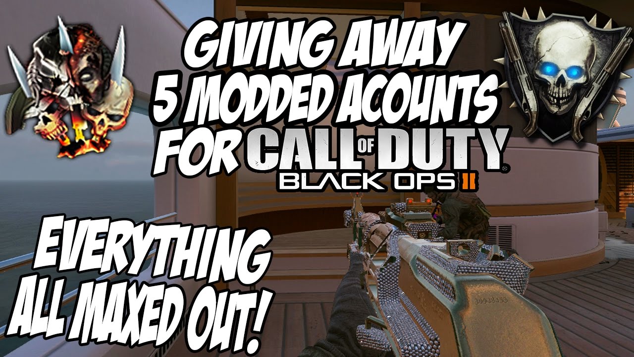 Giving away 5 Modded accounts for Black ops 2!! ALL MAXED/EVERYTHING UNLOCKED!!(5k Special) XBOX ONE