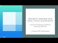 Project and email management software for executive assistants