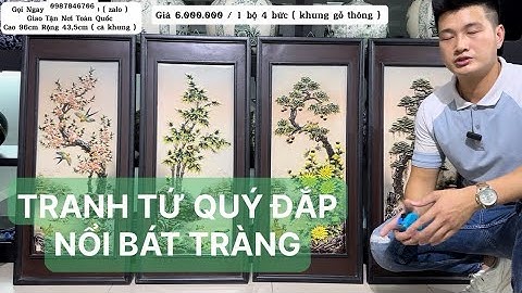 TRANH TỨ QUÝ ĐẮP NỔI BÁT TRÀNG/ 0987846706