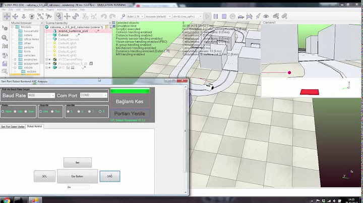 V-rep Mobile Robot Simulation And C# Serial Port GUI Connection