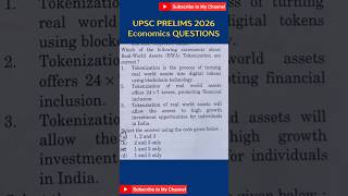 UPSC Prelims 2026 June Economics Questions l UPSC CSE 2026 l Prelims #upsc #upsc2026