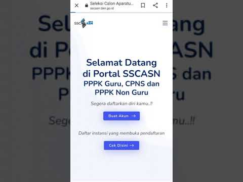 CARA BUAT AKUN ❌ CEK STATUS PENDAFTARAN INSTANSI DI PORTAL SSCASN 2021