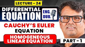 Ordinary Differential Equation in English | Reducible into DE with Constant Coefficient | By GP Sir