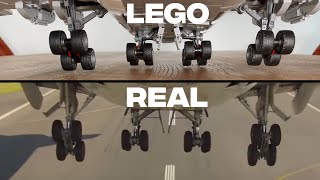 I recreated the Boeing 747-8 landing gear with lego! It tilts! MOC
