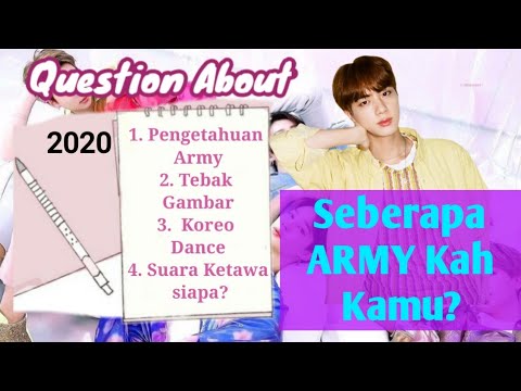 Kuis BTS Terbaru 2020 | Seberapa ARMY kah Kamu? - YouTube