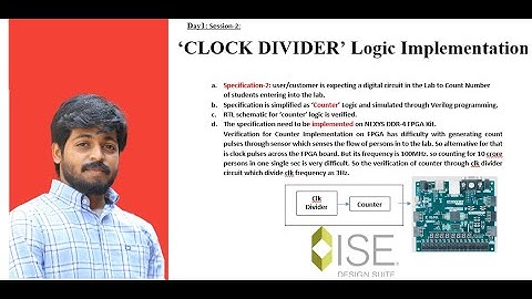 Clock divider circuit implementation on FPGA (for sequential circuits design)-part-A