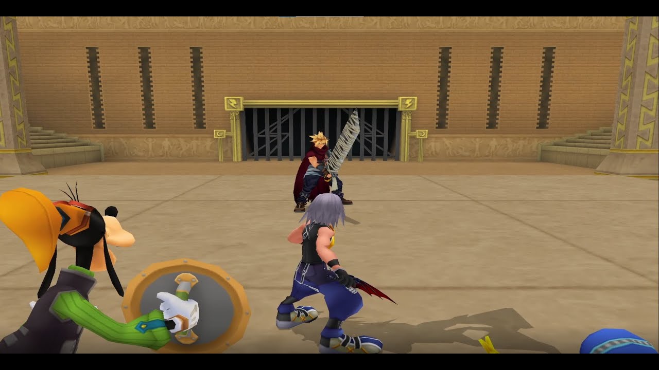 Kingdom Hearts 1 Mod Riku Vs Cloud - YouTube