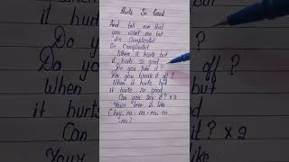 Hurts So Good Lyrics Song By Astrid S