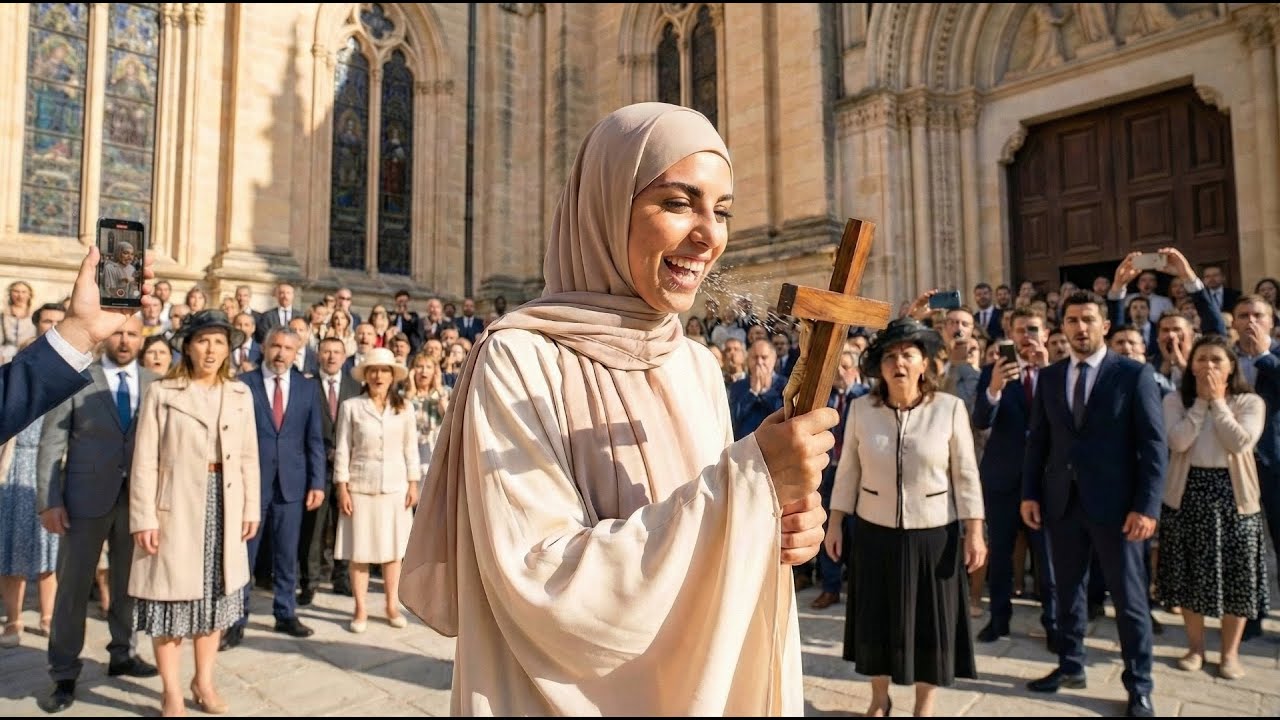 Muslim Woman Spits on Cross and What Happened 2 Seconds Later Will Leave You Speechless