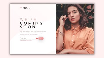 Base Apparel coming soon page ||  Email Validation || Html, CSS and JavaScript