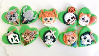 🧟‍♀️10 Halloween Character Cookies~Satisfying Cookie Decorating with Royal Icing~ Spooky Cookies