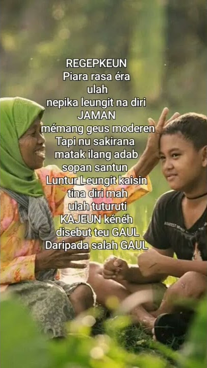 PAPATAH INDUNG KANU JADI ANAK (Bahasa Sunda) #shorts