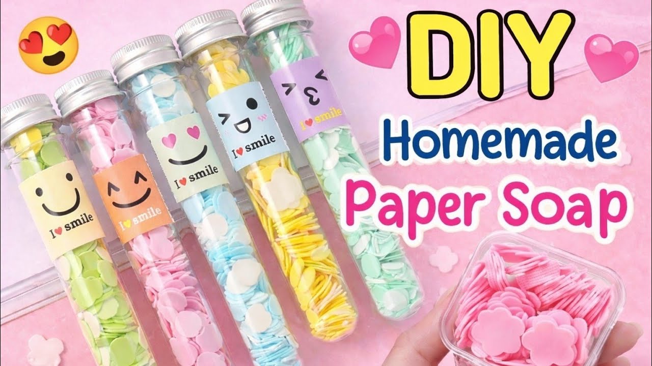 Paper Soap Making At Home 🧼Paper Soap | How To Make Paper Soap | DIY Paper Soap Handmade Paper Soap