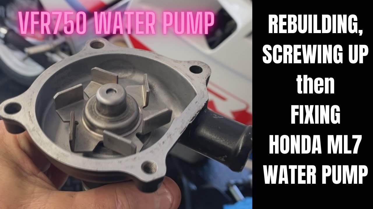 Honda VFR750 water pump rebuild with major SCREW-UP! Video 1. - YouTube
