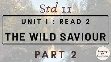 Part 2 ( final ) : THE WILD SAVIOUR