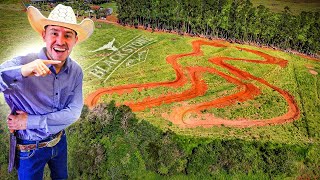 COMECEI A FAZER A PISTA DE MOTOCROSS NA FAZENDA