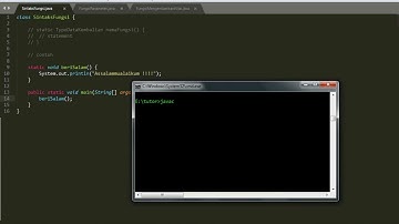 TUTORIAL PEMROGRAMAN FUNGSI 1 PADA JAVA