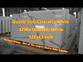 Quartz slab calacatta white horizon group
