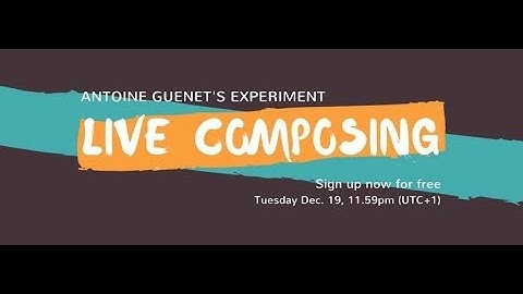 Antoine Guenet Live Composing