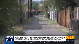 Phoenix looking to expand Gated Alley Program for safety