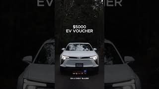 $5000 EV VOUCHER - GM, iZEV Program Canada, Electric Cars Chevrolet Blazer EV, Equinox EV Discount