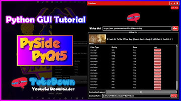 📺 TubeDown : Youtube Downloader | PyQt5/PySide GUI Tutorial Coming Soon...| Python Programming