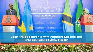 Joint Press Conference with President Kagame and President Samia Suluhu Hassan