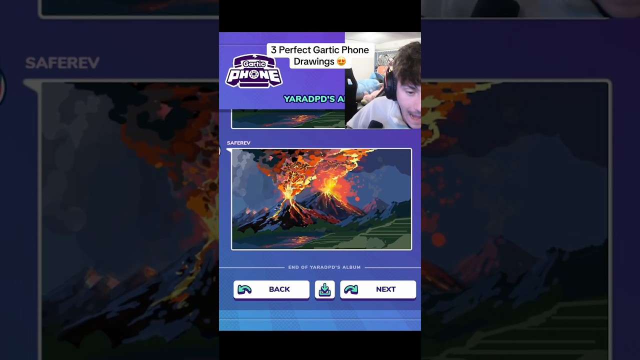 Insane Volcano Drawing in Gartic Phone