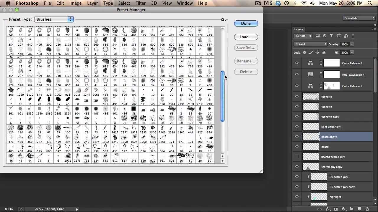 How to add and organize brushes in photoshop cs6 - YouTube