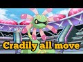 Cradily all move pokemon move gamer