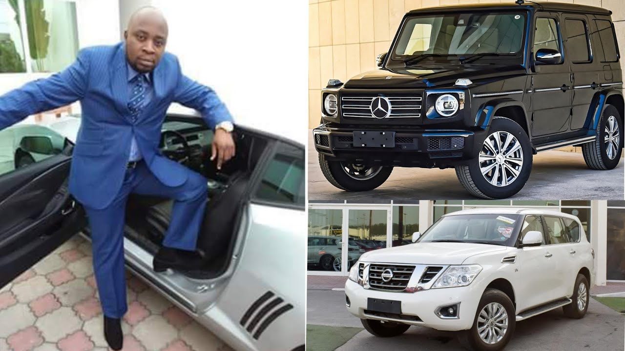 Le parking de Roga Roga de extra musica, toutes ses voitures de Luxes dans sa résidence à Brazzavill