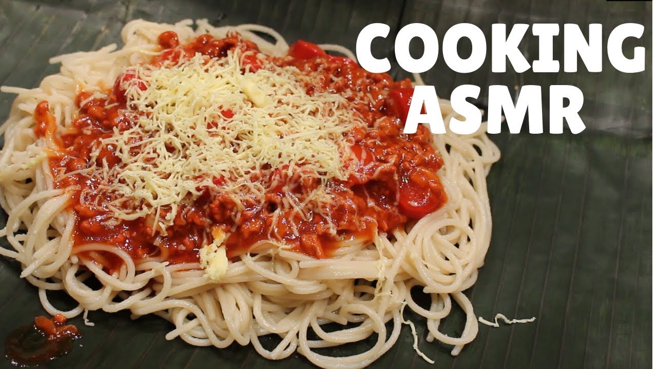 How to make JOLLIBEE-Style SPAGHETTI ASMR COOKING SOUNDS 