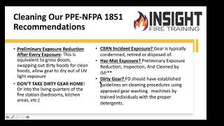 Cleaning Firefighter PPE
