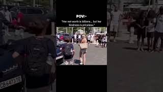 Her net worth is billions... but her kindness is priceless.