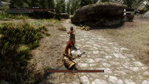 Skyrim Hellblade Block Try