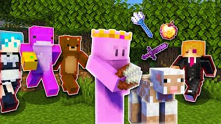 Minecraft Manhunt, But Shearing Sheep Gives OP Loot...