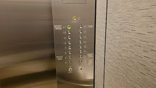 Otis SERIES 3 TOUCH SENSITIVE Traction Elevators at The Sheraton Hotel in Tsim Sha Tsui, Hong Kong