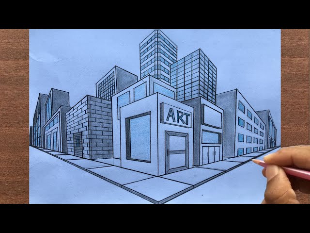 hand drawn architectural sketch of city... - Stock Illustration [62748367]  - PIXTA