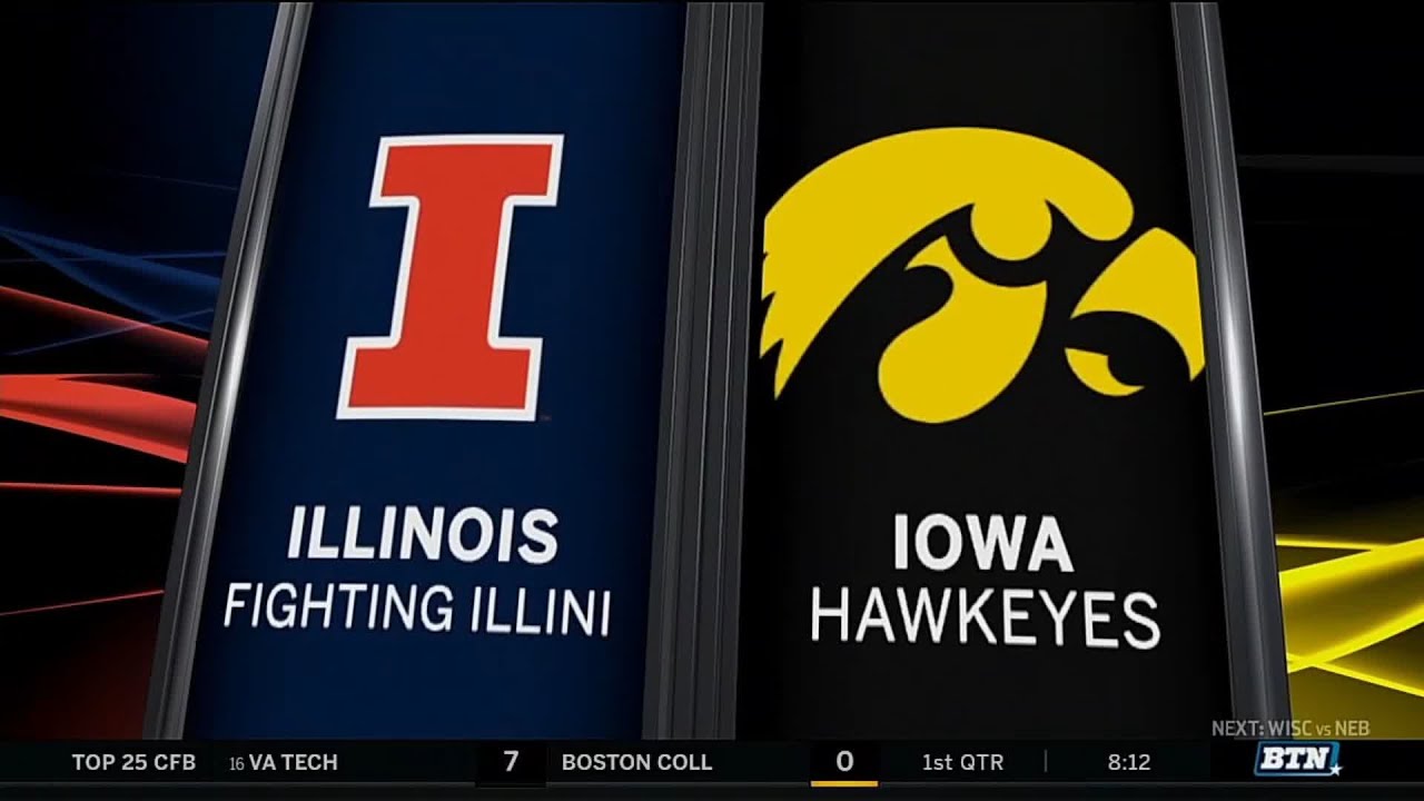 Illinois at Iowa Football Highlights YouTube