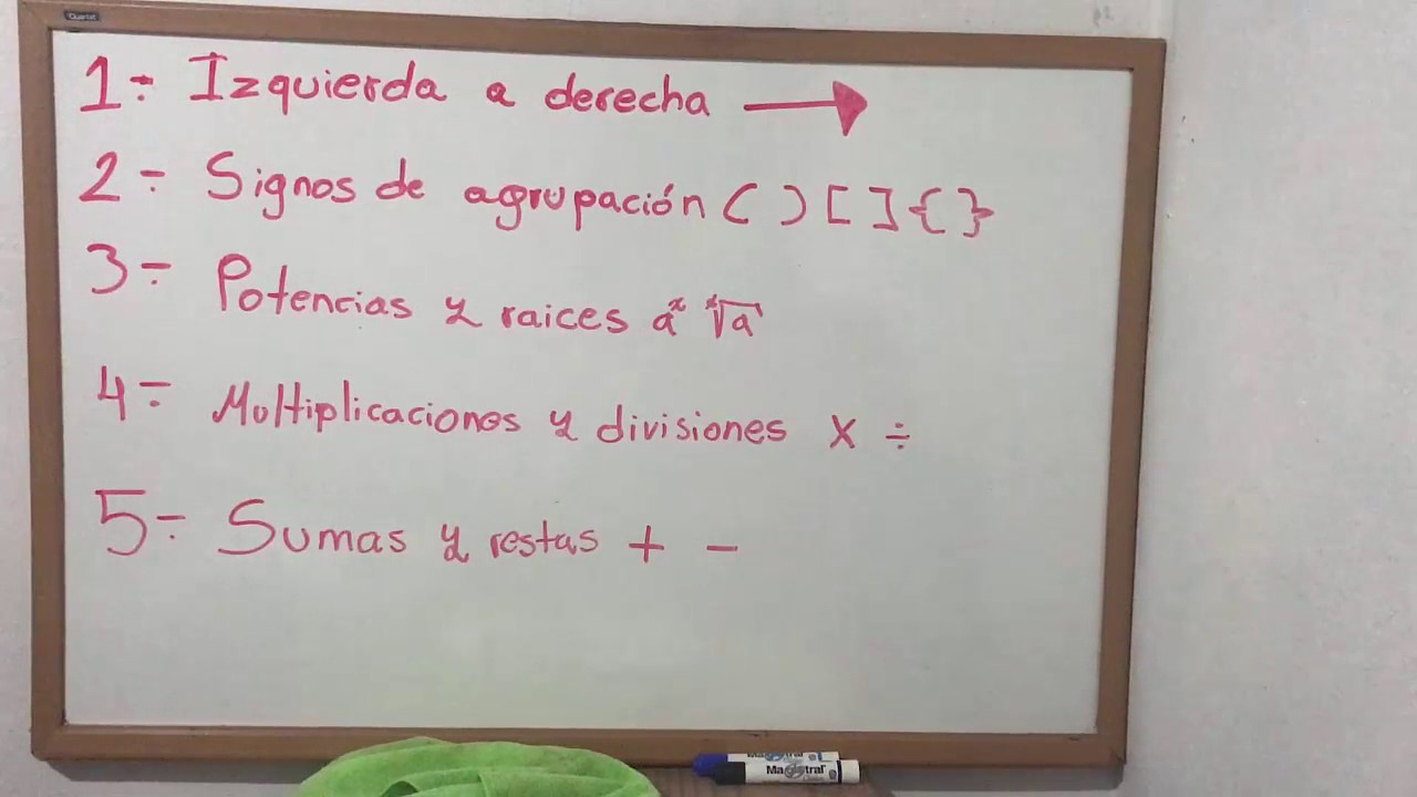 Leyes de los signos y jerarquía de las operaciones. YouTube