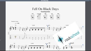 Fell On Black Days Rockschool Grade 6 Guitar