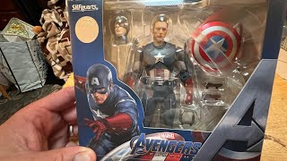 Bandai Tamashi Nations SH Figurarts (SHF MCU) Marvel Avengers(Endgame)Captain America (Cap Vs. Cap)