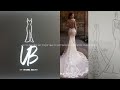 Como hacer en molde para vestido de novia moderno con godet/how to make a modern wedding gown