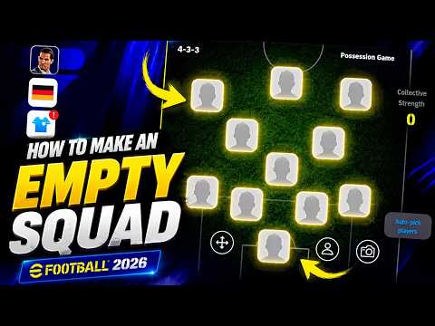 How to Create an Empty Squad - eFootball 2026