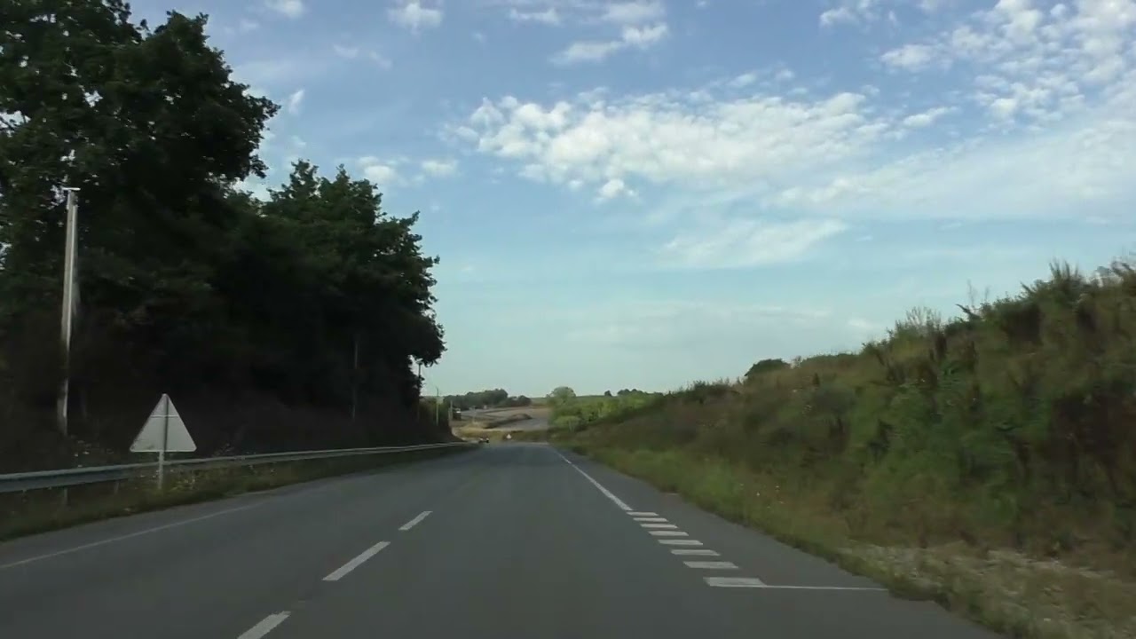 Driving From Poulodron 29520 Châteauneuf-du-Faou To 29530 Landeleau, Finistère, Brittany, France