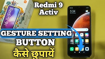 How To Hide Navigation Button in Redmi 9 Activ | Redmi 9 Activ Gesture Setting On कैसे करें