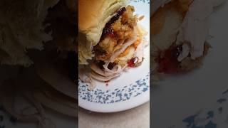 Thanksgiving Sliders made with leftovers (full recipe on my page) #thanksgiving #leftoverricerecipe