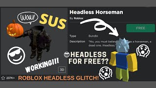 How To Become Headless In Roblox Glitch Youtube - headless glitch roblox 2020