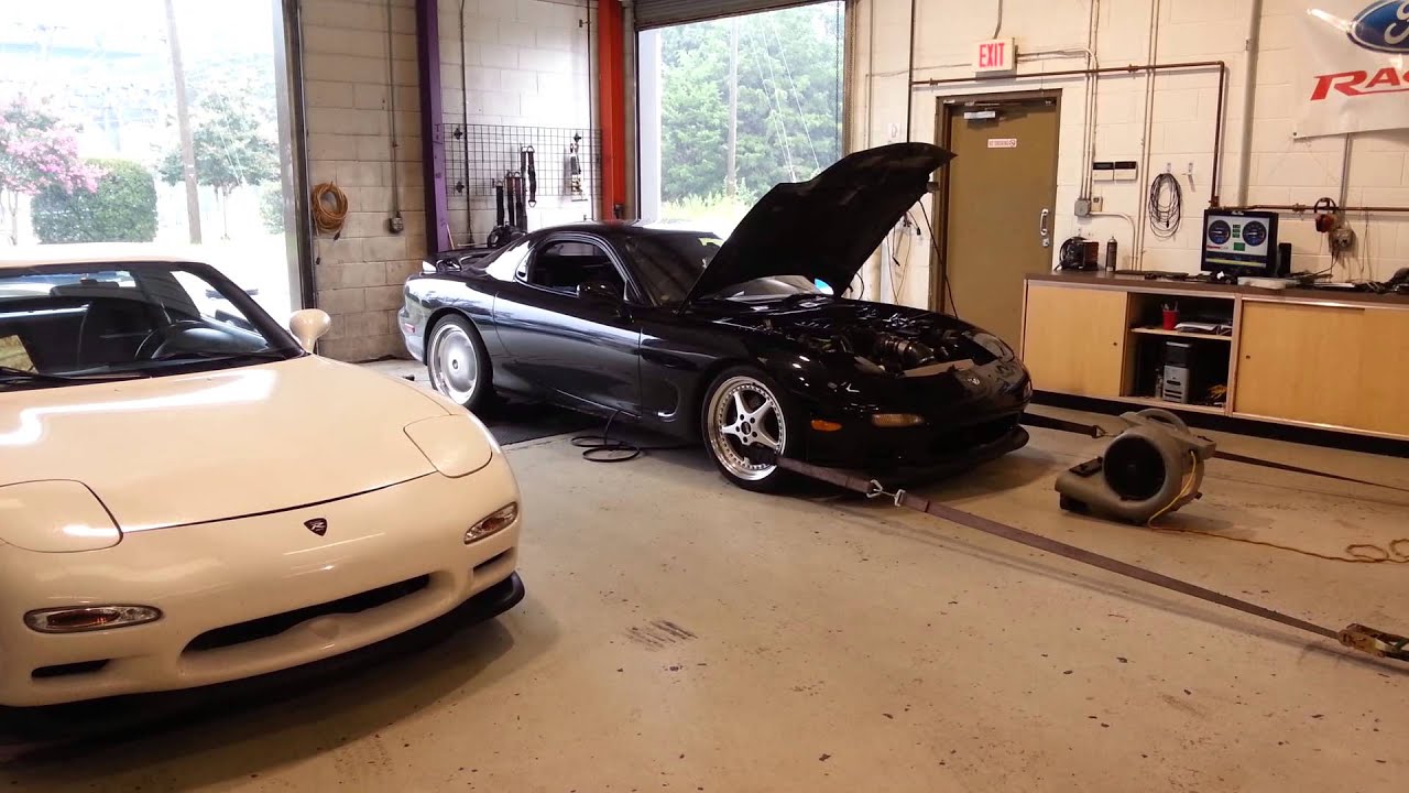 Ls1 rx7 dyno tune session - YouTube